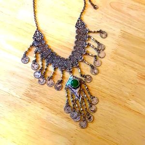 Vintage Silver Coin Necklace